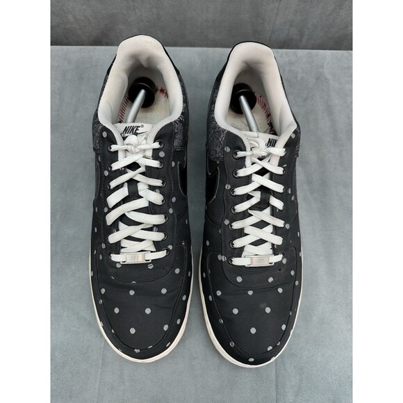 Nike Air Force 1 Low 07 LV8 Men's 13 Black Metallic Silver 718152-001 Shoes - Picture 7 of 12